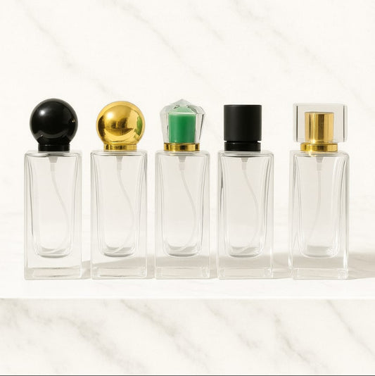 50ML CRIMP SQUARE BOTTLE